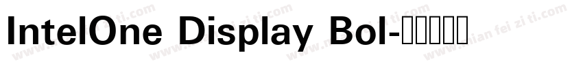 IntelOne Display Bol字体转换